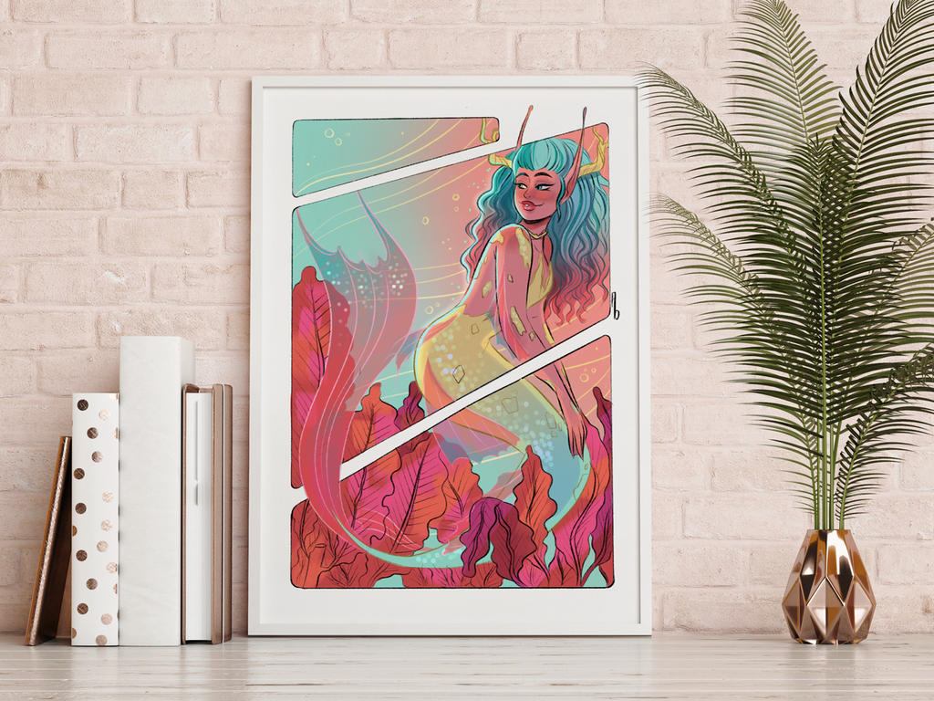 Mermay 2019 no.3 - A5 Art Print