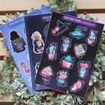 Cosmic Witch A5 Sticker Sheet