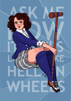 Veronica S - A5 Art Print