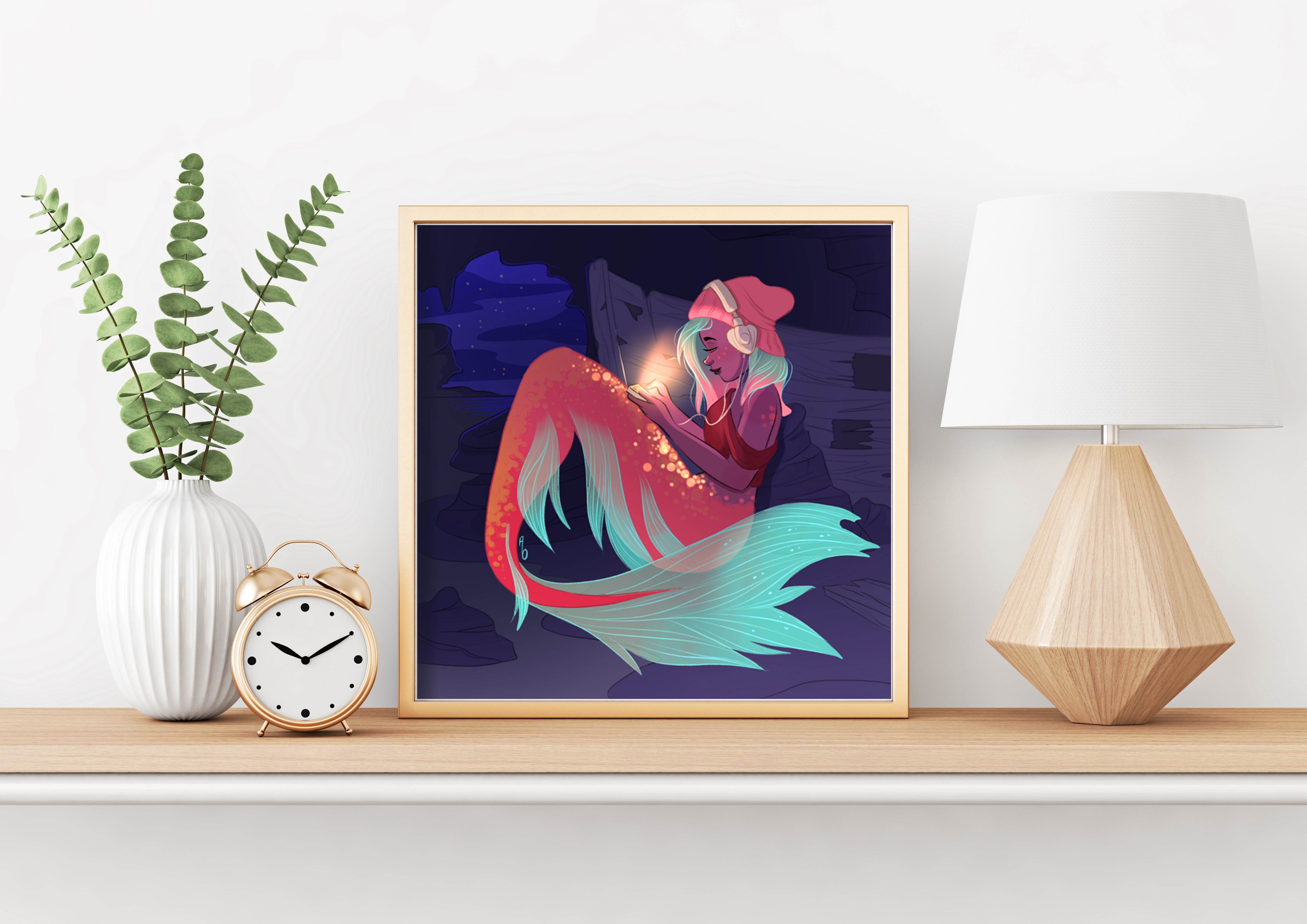 Quiet Time - Square Art Print
