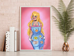 Princess Peach - A5 Art Print